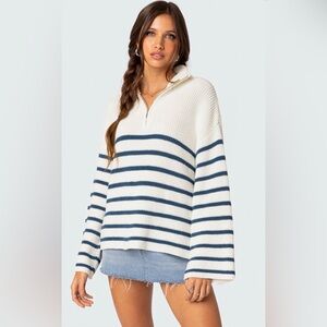 Edikted Oversized Quarterzip Sweater